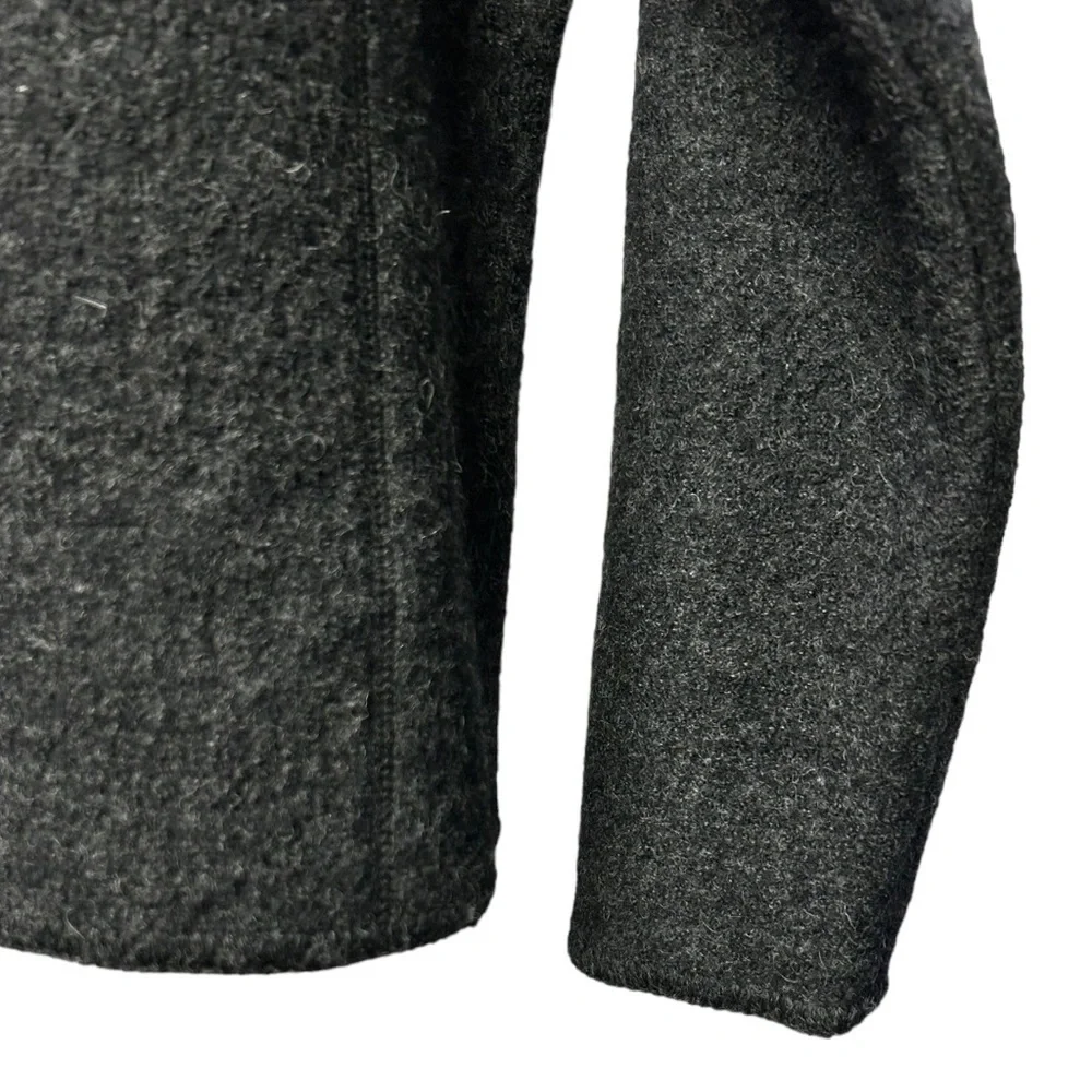 Paul Harris Design Womens Button Up‎ Wool Jacket Coat Size Medium Dark Grey